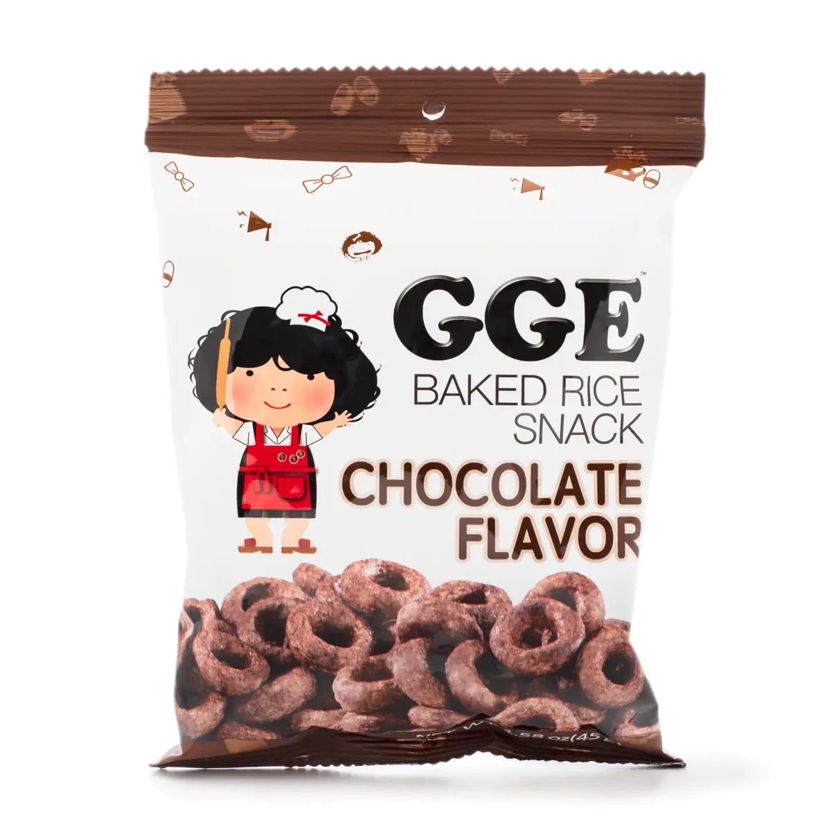 GGE Baked Rice Snack Chocolate Flavor 45 g GGE Baked Rice Snack Chocolate Flavor 45 g