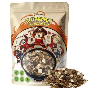 Chiramen Mushroom Mix Ramen Toppings, Oyster, Shiitake, King Oyster, Wood Ear, Button Mushroom, Perfect for Cup Noodles and Dehydrated Vegetables Soup