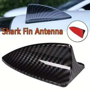 Upgrade Your Car's Look with a Universal Carbon Fiber Print Shark Fin Antenna!