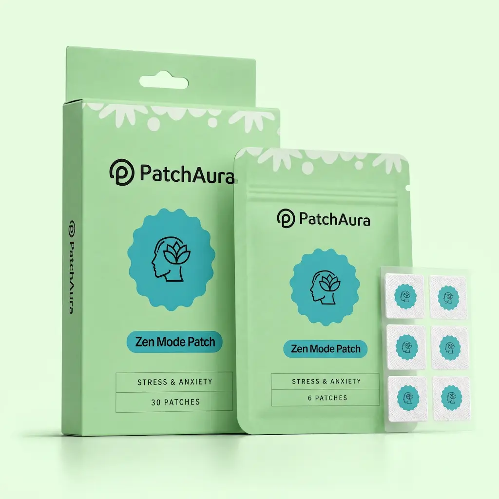 PatchAura Zen Mode Patch – Stress & Anxiety Support (30 Patches)