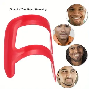 Men's Goatee Shaping Trimming Tool - Adjustable Beard Shaving Template With Precise Guides For Jawline, Beard And Neckline - Do-it-yourself Trimming Aid, Durable Plastic Molding Device For DIY Styling And Trimming (no Shaving Skills Require
