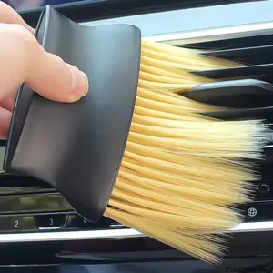 Soft Dust Cleaning Brush For Car Interior, Multi Purpose Gap Detailing Brush, Portable Air Outlet Dust Removal Tool For Vehicle Washing And Daily Car Maintenance