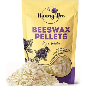 USDA  Beeswax Pellets -  Pure,  &  Grade, Triple Filtered - for Candle Making, Lip Balm, Skincare, DIY Beeswax Wraps & Bulk Supplies