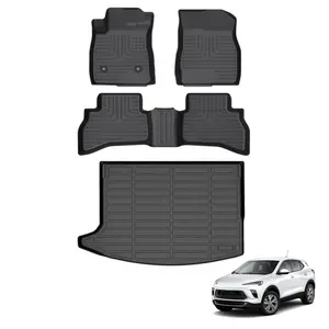 KELCSEECS Buick Encore GX AWD 2020-2026 Floor Mats & Cargo Liners, All Weather Protection TPE Duty Non-Slip Custom Automotive, Front & Rear Row & Trunk Mats, Accessories, Waterproof, Easy to Clean, Eco-friendly Material,,TPE carmats