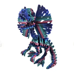 Prospect 3D - 3D Printed Dilophosaurus Dinosaur Figure – 10.5" Tall x 12" Long - Articulated Fossil-Style Display Model