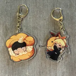 Mash & Lemon Cream Puff Charms from Magic and Muscle Collection - Adorable Keychains Featuring Unique Designs