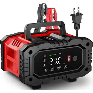 20-Amp   Charger, 12V/20A and 24V/10A LiFePO4,Lead-Acid(AGM/Gel/SLA) Automatic  Trickle Charger Maintainer,Desulfator, 300W   for Automotive   Lawn Mower Boat