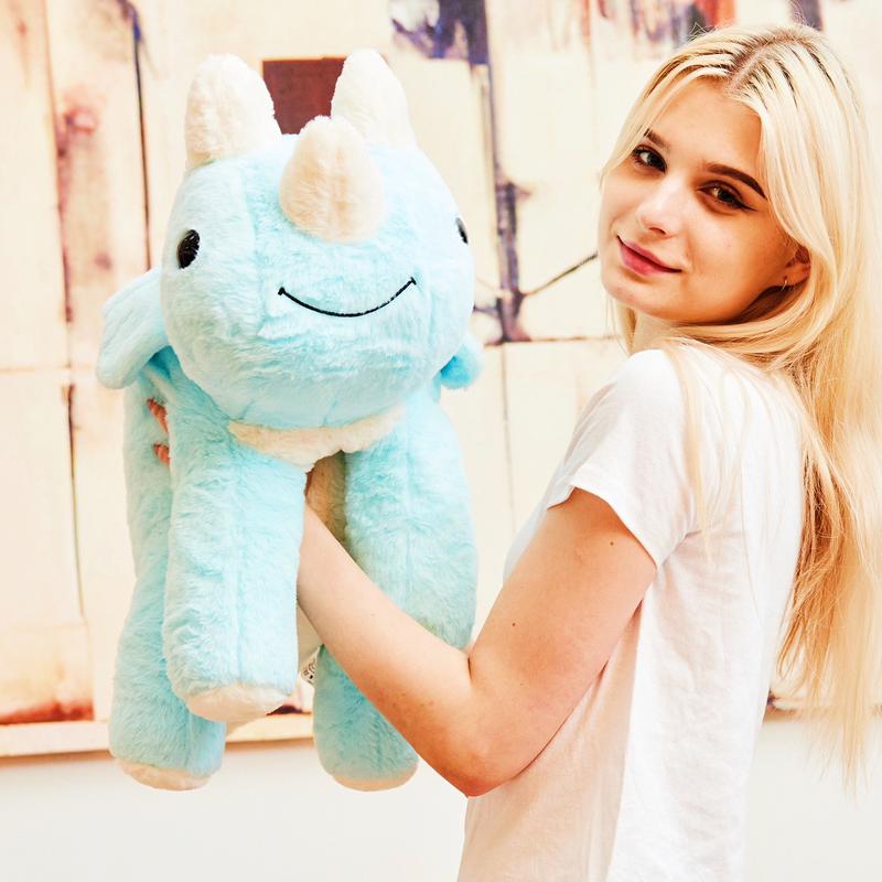 uoozii 20-24" | 4-5 Pounds Highland Cow Capybara Cat Dog Dinosaur Sloth Elephant Axolotl Bear Weighted Stuffed Animals with Unscented Microwavable Heating Pad, Coolable Heatable Weighted Plush Warm Gift for Stress & Period Pain Relief