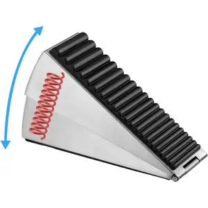 Heavy Duty Door Stopper, Large Door Stopper for Bottom of Door, Adjustable Spring  Door Stoppe Up to 3 in Tall Door Stop Wedge