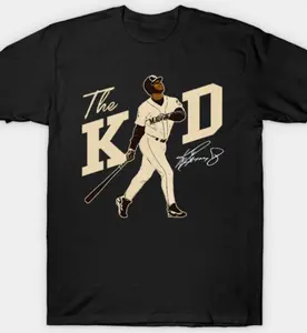 Ken Griffey Jr The Kid Basketball Legend Signature Vintage Retro 80s 90s Bootleg Rap Style T-Shirt