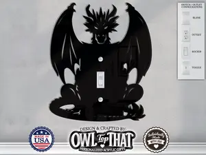 Dragon Light Switch Outlet Plate Cover