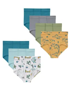 Hanes Pure Comfort Toddler Boys' Underwear Brief, 7-Pack, Organic Cotton Assorted