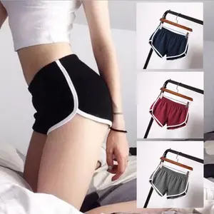 Solid Color Breathable Workout Shorts Women's Candy Color Hot Pants Shorts