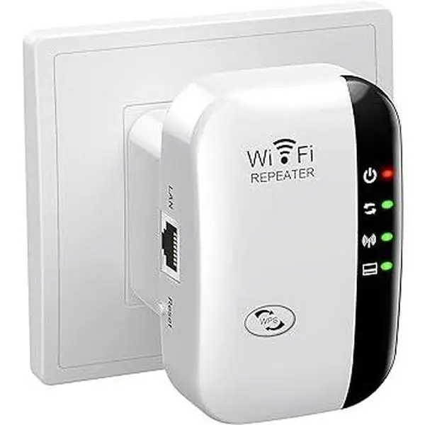 WiFi Extender Signal Booster Up to 5000sq.ft and 52 Devices, WiFi Range Extender, Wireless Internet Repeater, Long Range Amplifier with Ethernet Port,
