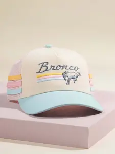 Striped Bronco Trucker Hat