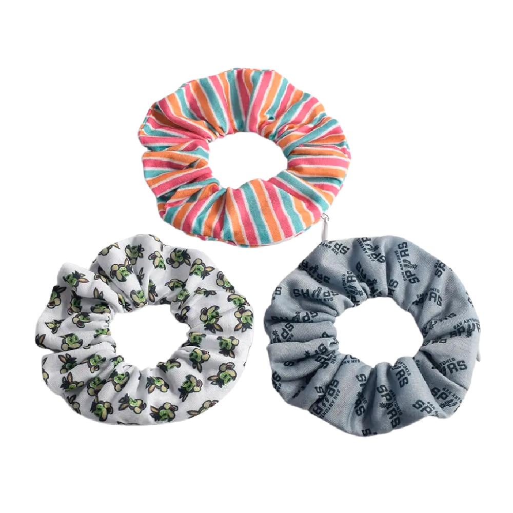 Zipper Scrunchie Set - Spurs