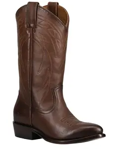 Frye Women's Billy Pull-On Deco Stitch Western Boot Round Toe - Fr41340-Bour