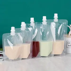 10pcs Grain Moisture-proof Sealed Bag, Stand Up Pouch Bags, Transparent Grain Storage Suction Bags, Resealable Airtight Smell Proof Packaging Baggies Food Storage Container, Clear Plastic Containers