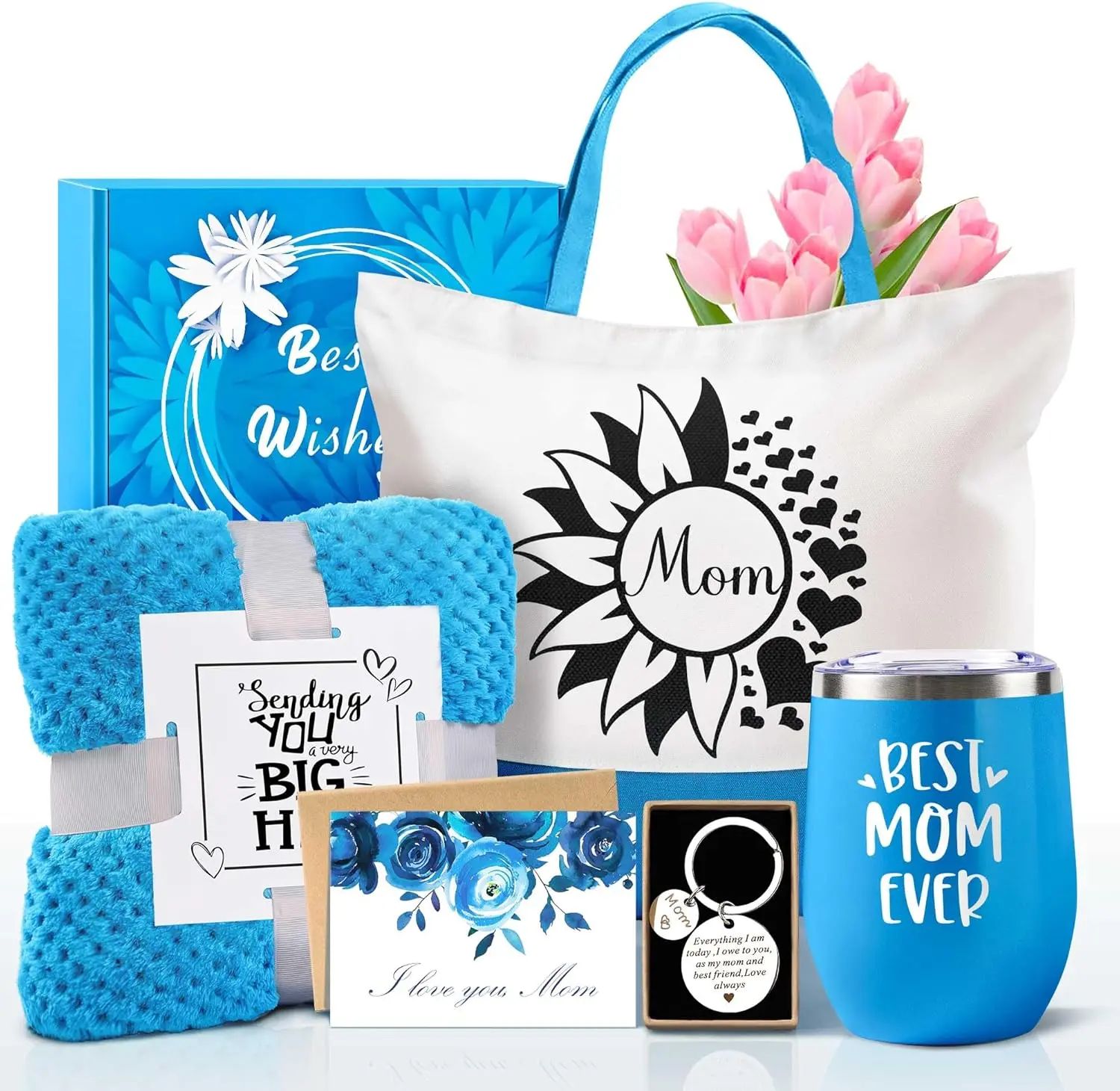 Summer Spring Gift for Mom from Daughter Son Kids, Self Care Package Thank You Mom Gift