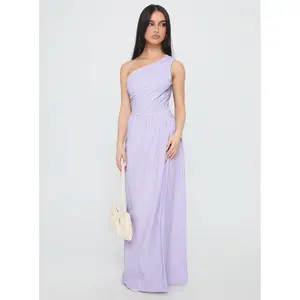 Allicia One Shoulder Maxi Dress Purple