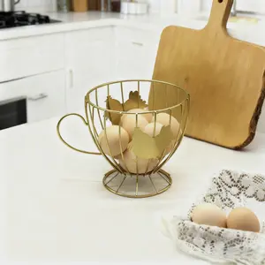 Kitchen Countertop Egg Storage Rack with Drawer and Shelves for Refrigerator Pantry Counter Organizer for Eggs Snacks Candies 2. Modern Stainless Steel Egg Holder Basket with Removable Dividers for