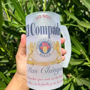 EL COMPADRE 16oz BEER MUG father’s day gift bday gift regalo de día del padre, cumpleaños  etc