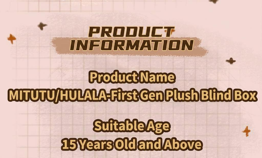 Baby Three Mitu Tu-Hu-La-La Blind Box Plush Toy Cute and Trendy Figure Creative Gift Collectible Decoration, Adorable Doll, Soothing Desktop Ornament