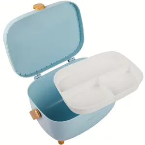 Large-Capacity Multi-Layer Medicine Storage Box with Handle • Dust-Proof Plastic Organizer • Household Storage Box for Home Organization • Suitable for Home Use