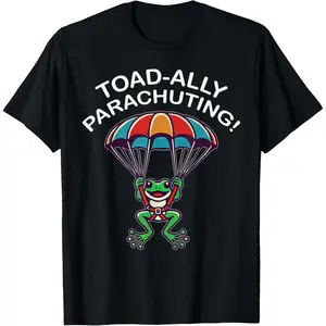 100% Cotton Vintage Funny Meme Frog Hanging By A Parachute Skydiving T-Shirt