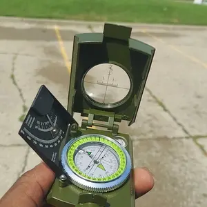 Proster Professional Compass - IP65 Hiking Compass with Sighting Clinometer - Metal Camping Compass Waterproof with Carry Bag for Camping, Hunting, Hiking, and Geology Activities Survival Gear Survival Kit