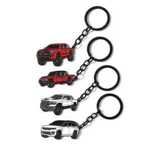 Uncoated Car Model Pendant Keychain for Tacoma Style Metal Keychain for Toyota Tacoma Durable Decor Accessories