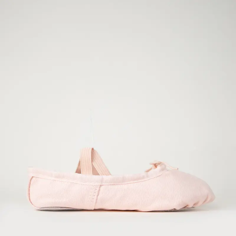 Stelle Female Slip-On Leather Canvas Ballerinas - Anti-Slip Sole, Durable, True-to-Size Flat Ballet Shoes, All-Seasons Dance Footwear for Dance Recitals