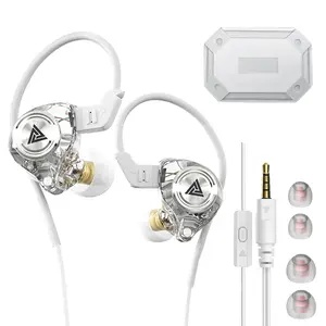 QKZ AK3 2026 HiFi Earbuds - Noise Canceling Wired Earphones with 3.5 mm Jack, Mic, 3D Stereo Audio, IEM Headphones for Gaming, Sports, Gifts for Men