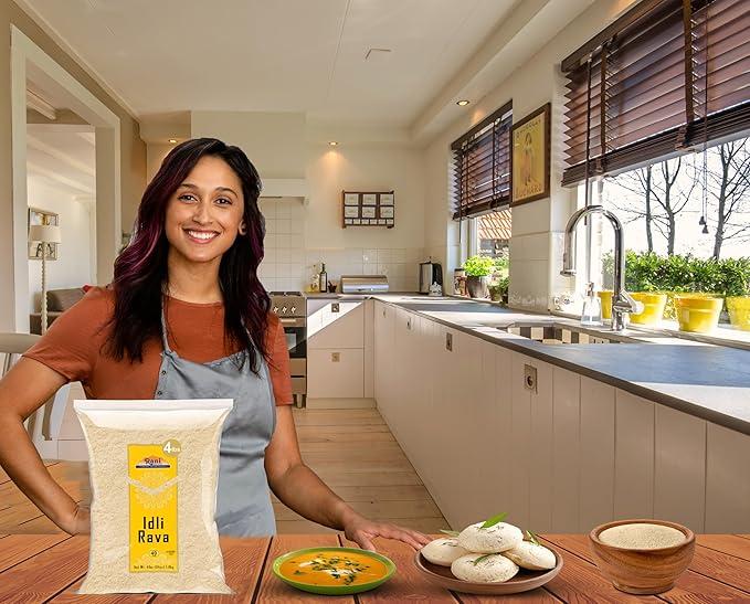 Rani Idly Rava (Parboiled Cream of Rice) 64oz (4lbs) 1.81kg ~ All Natural | Vegan | Gluten Friendly | NON-GMO | Indian Origin