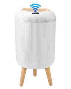 Smart Sensor Wastebasket, Convenient and Hygienic Easy to Use, Technology Sensor Waterproof Wastebasket Plastic Trash can for Kitchen, Bathroom, Bedroom, Living Room, Office and Outdoor