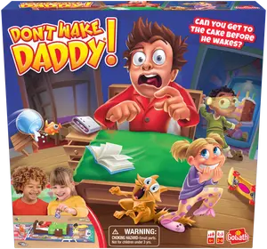 Goliath Don't Wake Daddy Board Game for Kids Ages 4+ 2-6 Players Fun Surprise Action Game Develops Fine Motor Skills Perfect for Family Game Night