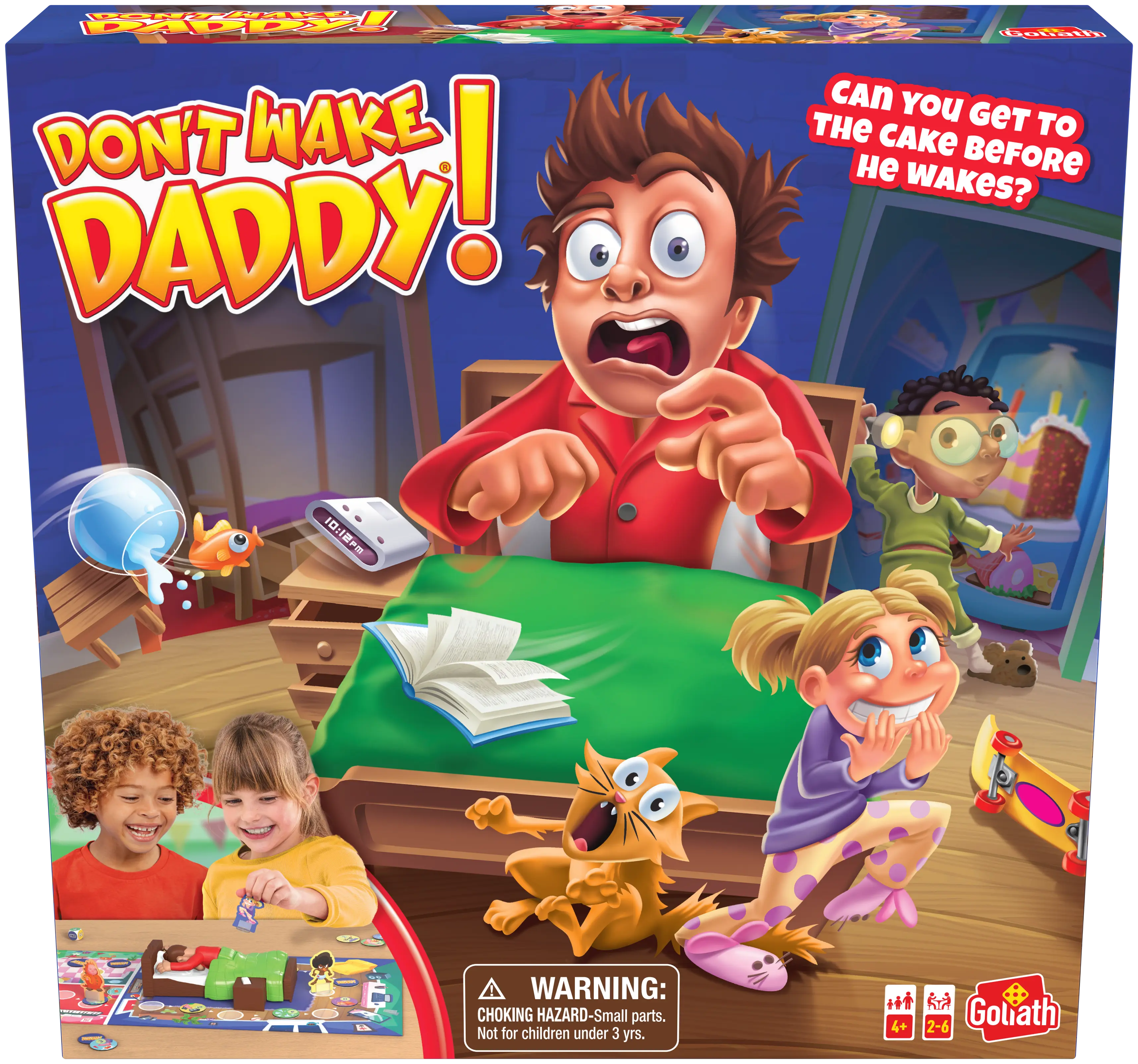 Goliath Don't Wake Daddy Board Game for Kids Ages 4+ 2-6 Players Fun Surprise Action Game Develops Fine Motor Skills Perfect for Family Game Night