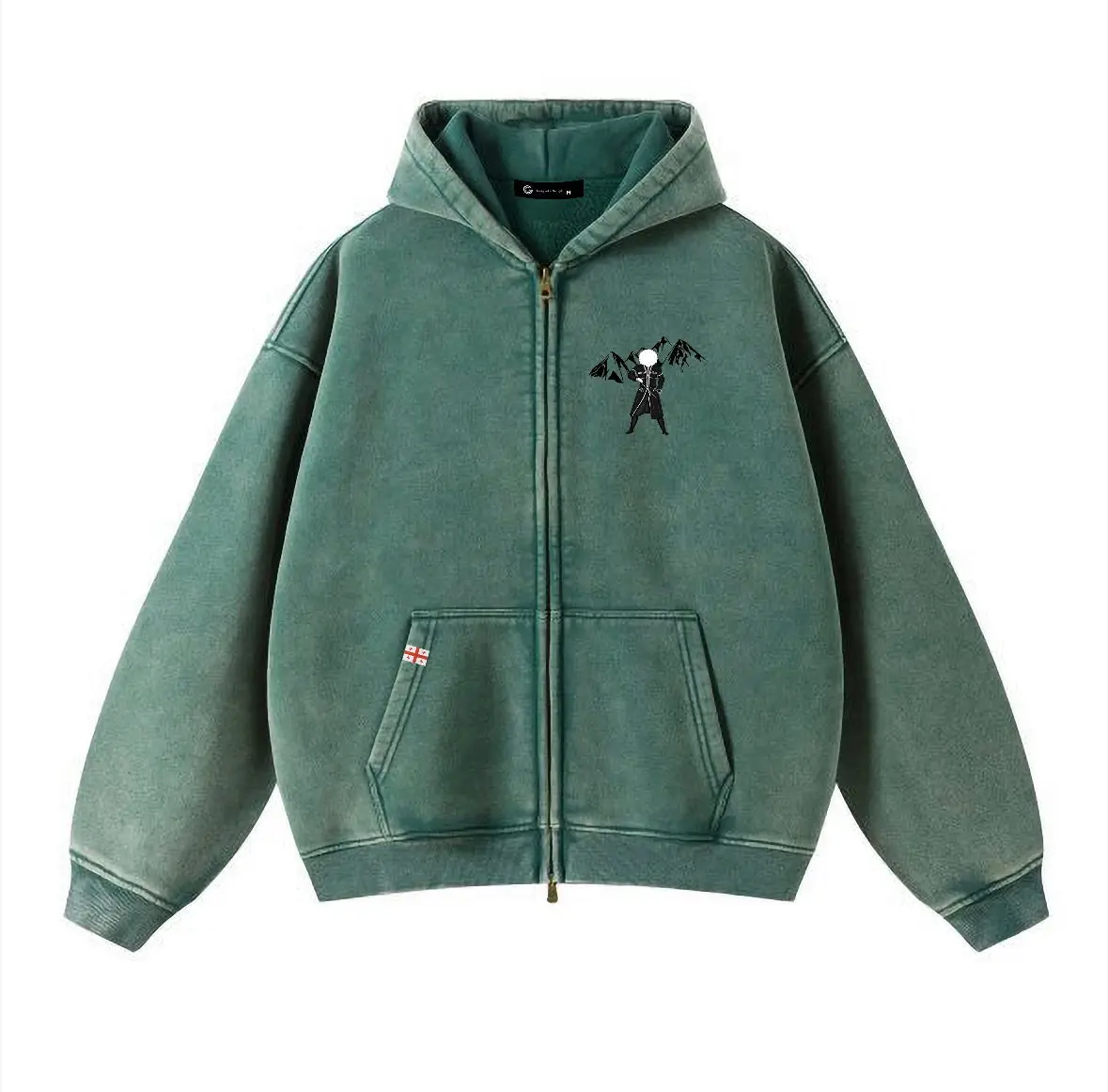 Emerald Washed Hoodie