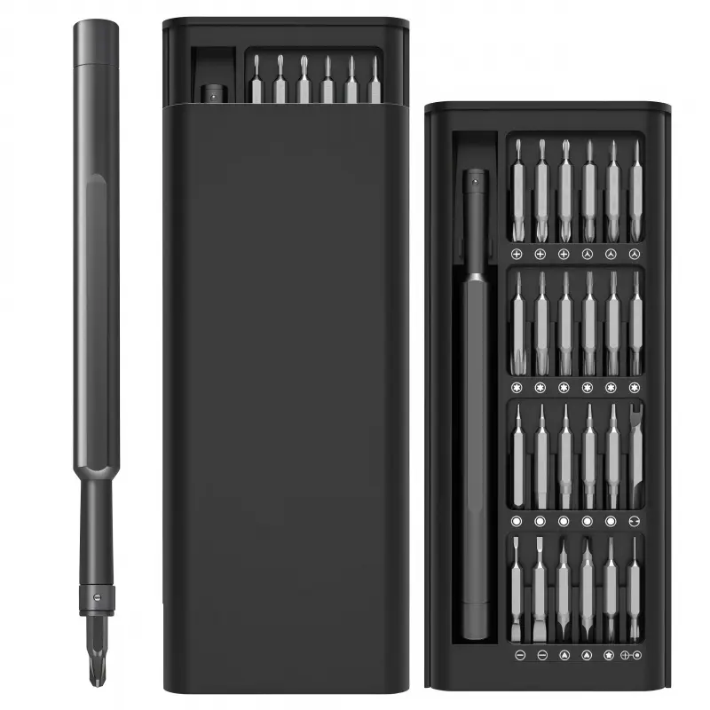 49 In 1 Precision Magnetic Screwdriver Kit with 49 Different Replaceable Screwdriver Bits, S2 Alloy Strength, Lightweight Portability, Easy to Change, Firmly Holds Batch Head, for Electronic Repairs (Cell Phones, Eyeglasses)