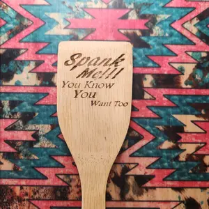 custom engraved bamboo spoon