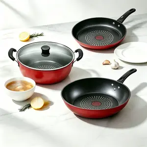 Thickened flat bottomed pan, soup pan, frying pan - induction and gas compatible, high-purity, multi size frying pan, cooking utensil, non stick friendly ceramic flat bottomed pan, non stick baking pan, black cast iron perfect frying pan
