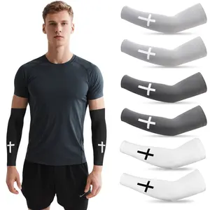 1 Pair Arm Sleeve Compression for Men & Women, Sports Arm Sleeves, Ideal for Baseball, Football, Basketball, Sports Performance Enhancement