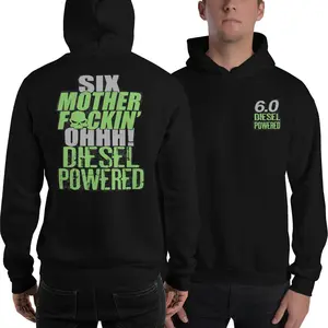 6.0 Powerstroke Six MFN Ohhh Diesel Power Stroke 2 Sided Hoodie For Men Women Unisex Graphic Tee Streetwear Casual Top Clothing Menswear Outfits .