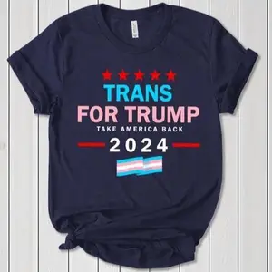 TRANS Supporting Trump 2024 T-Shirt - Men's Top