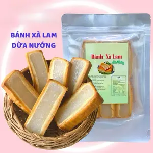 Vietnamese Tranditional Coconut cake (12pieces/bag) - Bánh xà lam dừa (12cái)