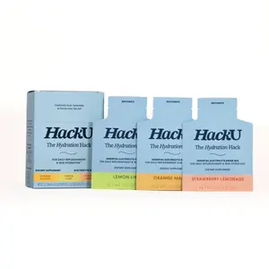 HackU The Hydration Hack Mixed Pack - 3 Lemon Lime 3 Orange Mango 4 Strawberry Lemonade Essential Electrolytes for Deep Cellular Hydration