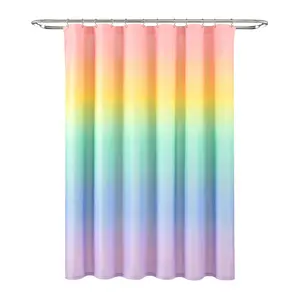 Rainbow Ombre Shower Curtain