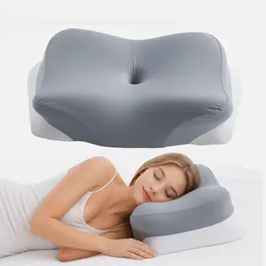 Cooling Cloud Pillow + FREE Cooling Pillowcase – Soft Ergonomic Pillow  Dual-density memory foam with a cooling pillowcase, suitable for side, back, and stomach sleepers