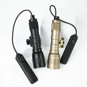Outdoor LED Flashlight 900 Lumen Metal Strobe Flashlight With Remote Pressure Switch Lighting Lamp Set Fit 20MM Mount LED Light Suit