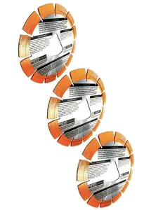 3pk 6" soff-Cut Green Concrete Early Entry Cutting Diamond Blade Compatible with Husqvarna Orange Item 542777008 Blade XL6-4000